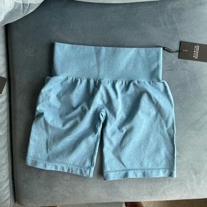 Blue NVGTN Shorts